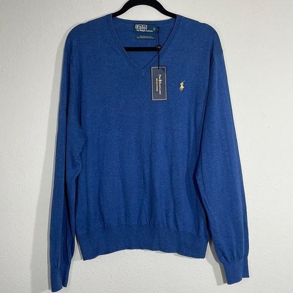 Polo Ralph Lauren Other - POLO by Ralph Lauren Blue V-Neck Sweater